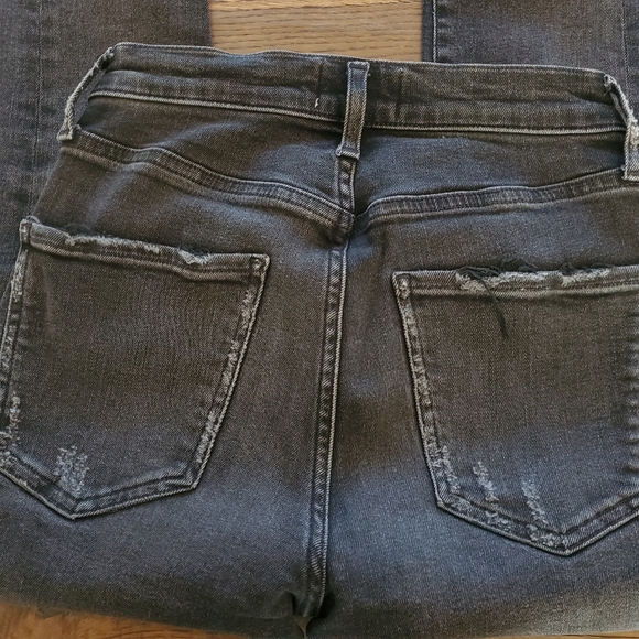 Agolde Sophie Crop Black Size 24 - Picture 9 of 10